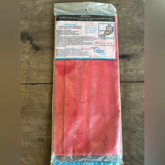 Gold Medal Original Director Chair Replacement Seat & Back Heavy Duty Canvas RED - Picture 2 of 4